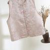 Knopf Jacquard Ärmellose Weste Weste Damen Frühling 2025 High-End Mode Lockeres Oberteil