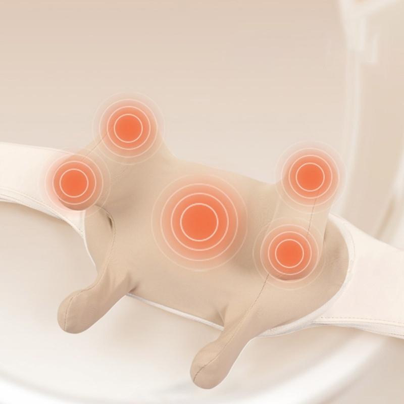 Rechargeable PU Leather Massagers 5 Levels Width Deep Kneadings Devices with Heat Function for Neck Back Pains Relief
