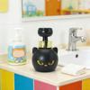 Lovely Black Puss Pattern Foam Soap Dispenser With Refillable Feature Creating Cats Paws Foam For Home Bathroom