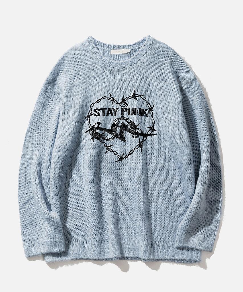 VASTIC Stay Punk Brush Knit_Sky Blue