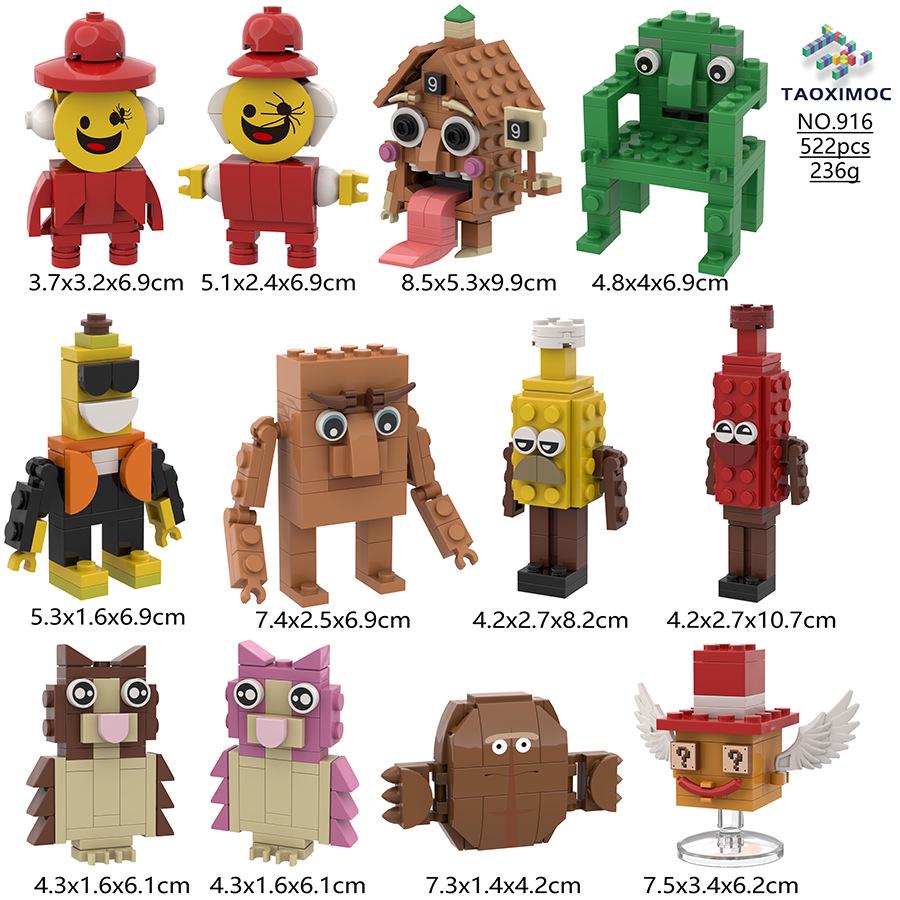 Cross-Border AI Fusion Monster Doll: Classic Mountains & Seas Stick Figure Assembly Toy for Kids