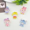 Cartoon Glitter Bubble Girl Resin DIY Accessories for Phone Cases, Hair Clips, and Keychains.