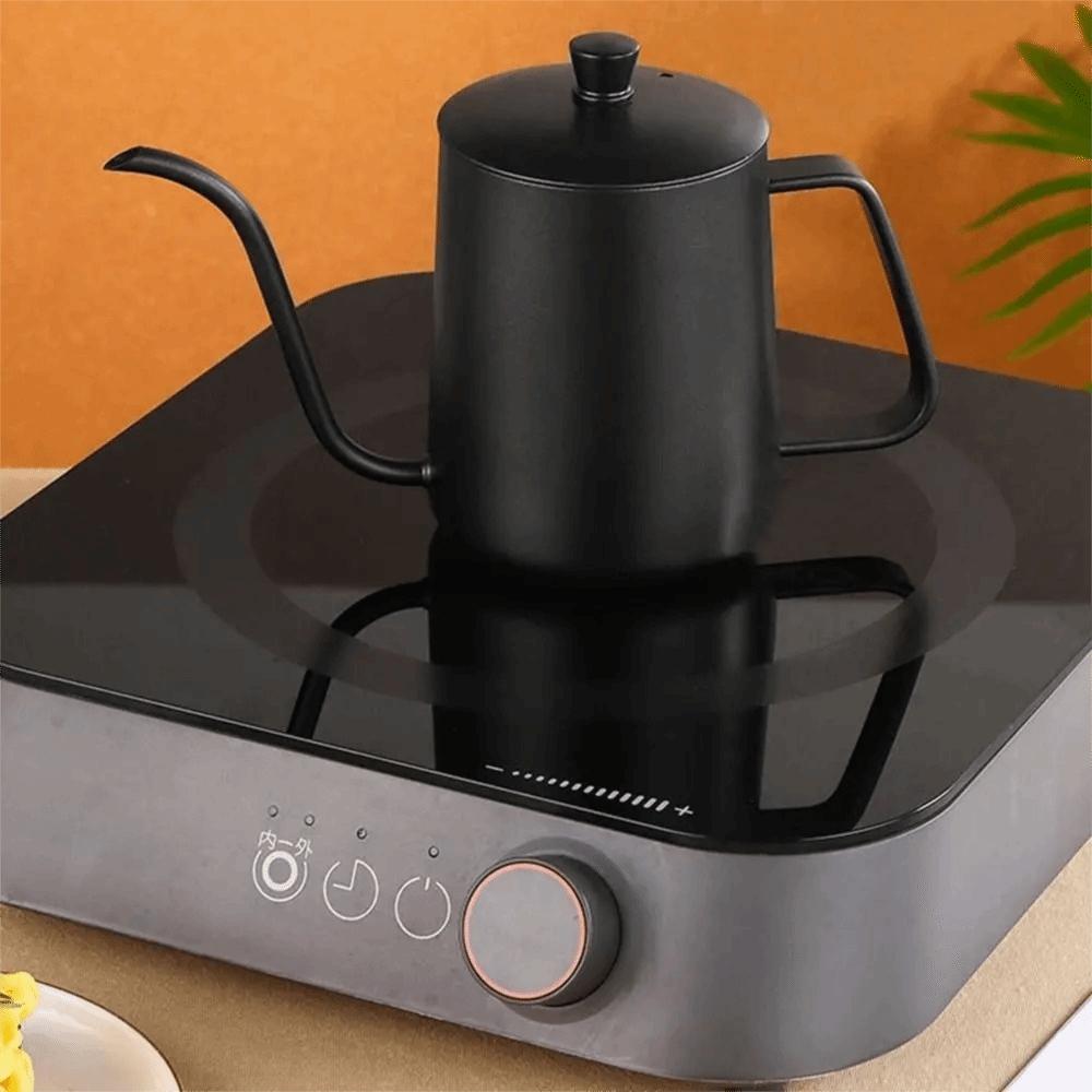 Narrow Spout Gooseneck Coffee Drip Kettle 350ml Hand-poured Coffee Maker  Cafe