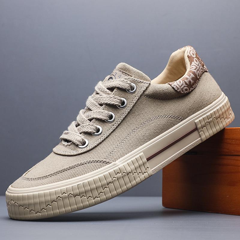 Fashion 2025 Men Canvas Shoes Fashion Classics Casual Shoes for Men Lace Up Breathable Sneakers High Quality Mens Tennis Shoes SS25826