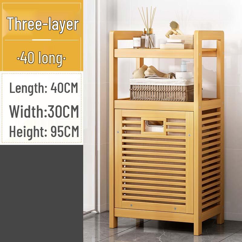Changshen Wicker 3-Tier Storage Basket & Laundry Hamper