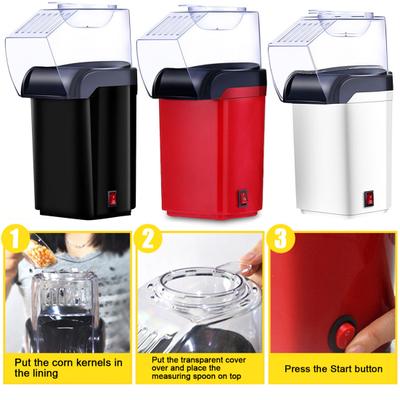 Elektrische Popcornmaschine, hohe Knallfrequenz, leistungsstark, 1200 W, US-Stecker, BPA-frei, lebensmittelecht, Mini-Popcornmaschine, Küchenbedarf