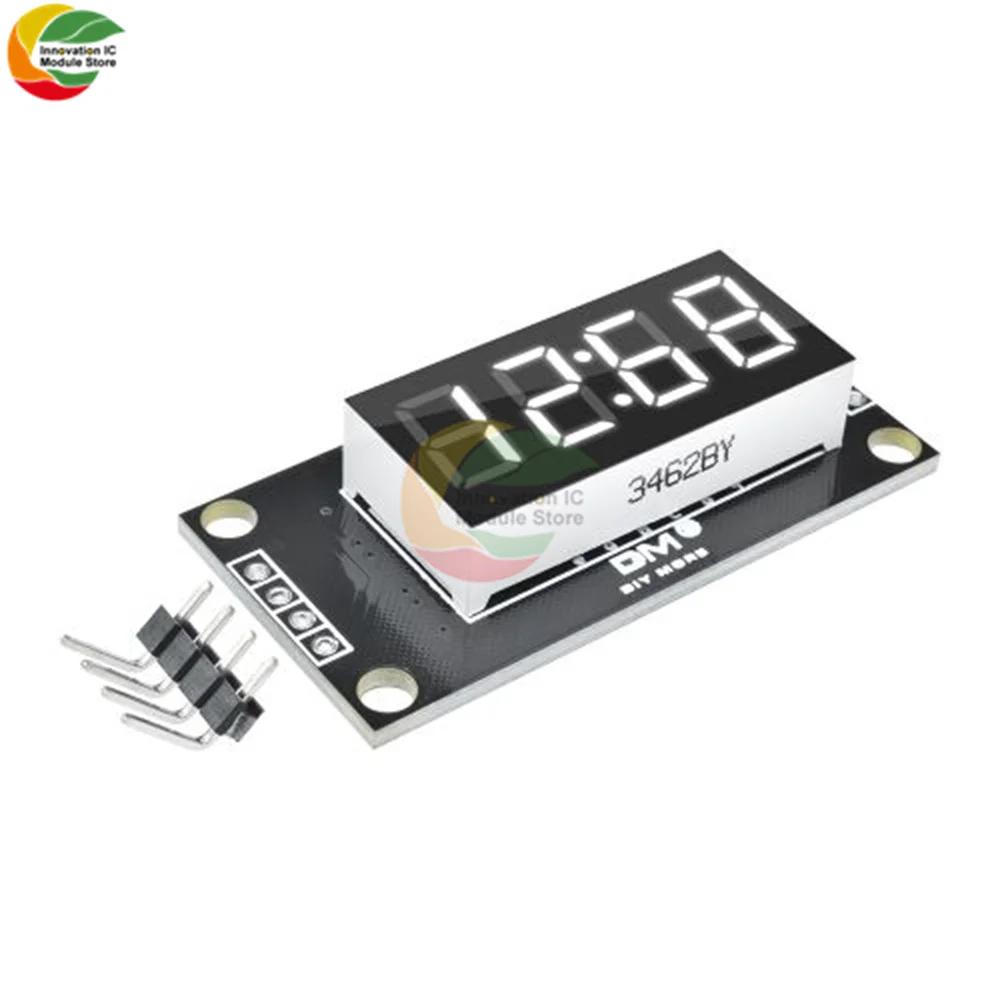 TM1637 Clock Module 4-digit LED 0.36" 0.56" Display Tube 7-segment LED Display Clock Dual Dot Module 0.36" 0.56 Inch Arduino