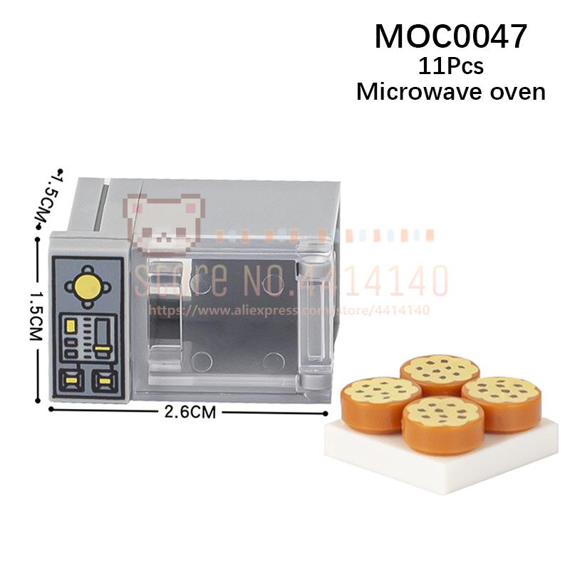 

Мебель для дома MOC Строительные блоки Городская сцена Сделай сам Кухня Кровать Диван Туалет Ванна Модель Украшение Сборка Кирпичики Игрушки Для Детей