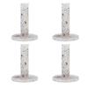 4 Pcs Golf Practice Tees Indoor and Outdoor Golf Soft Rubber Tees Holder for Golf Hitting Mats and Outdoor Training