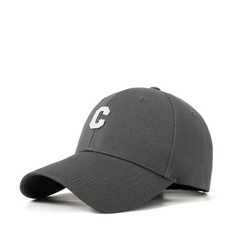 Multi-Color Good Quality C Letter Cotton Baseball Cap For Men And Women, Spring And Summer Sunshade, Sun Protection, Dome Curved Brim Cap