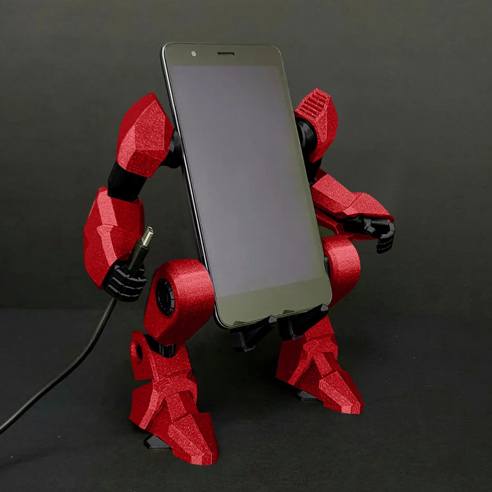 

Articulated Action Figure Building Kit Customizable Robot Toy with Interchangeable Parts for Creative Play красный