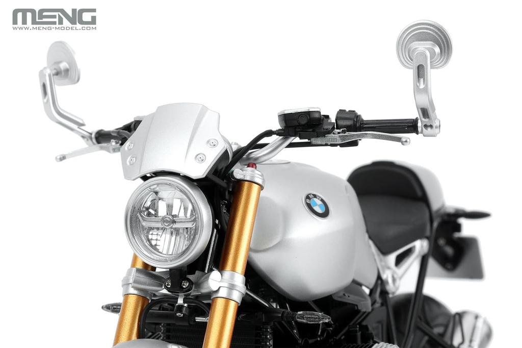 GSI Creos Monmodel Scale BMW R nineT Option 719 Aluminum Molded Plastic Model 1/9 (Multicolor Version) MMT-003V (Motorcycle)