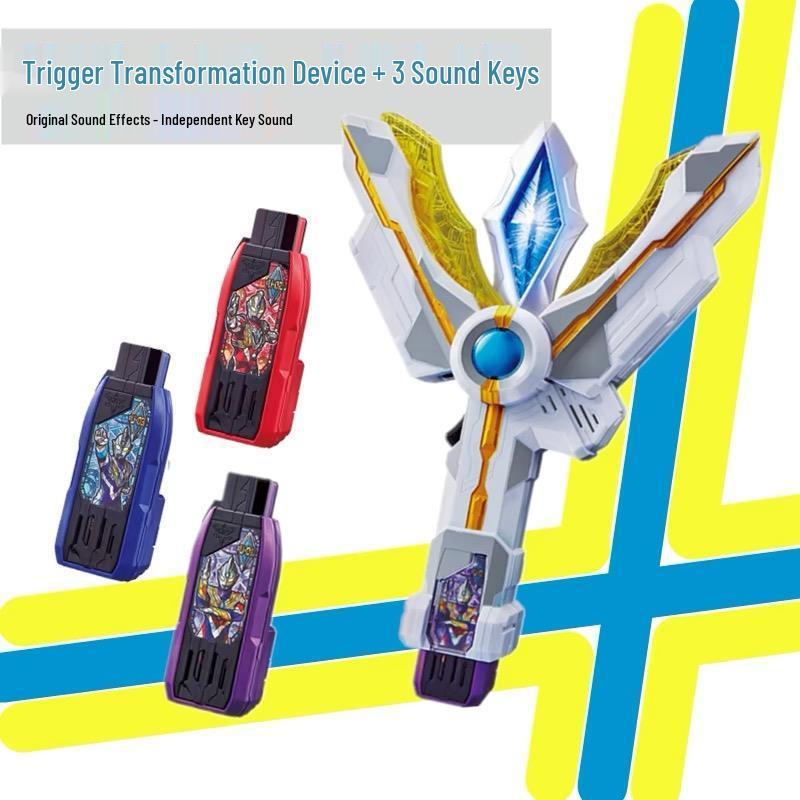 Ultraman Dark Trigger Shining Blade Henshin Ring with Victory Light Stick