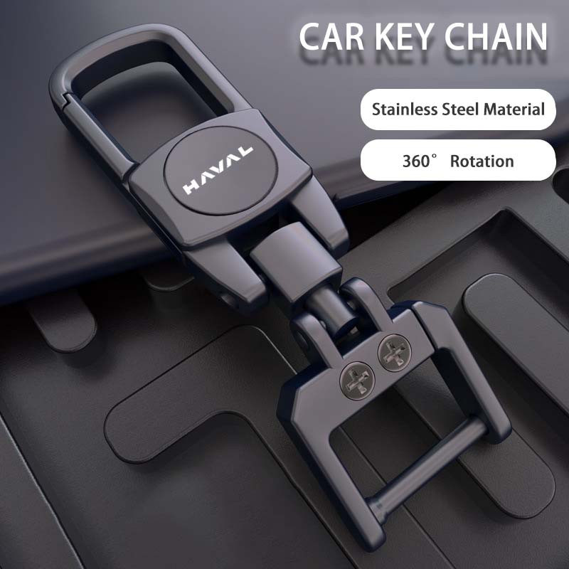 

For GWM HAVAL Jolion H6 GT H7 H9 H5 MAX H2 Dargo F7 F7X Key Case Key Cover 2025 Parts Accessories Car Metal Key Chain keychain