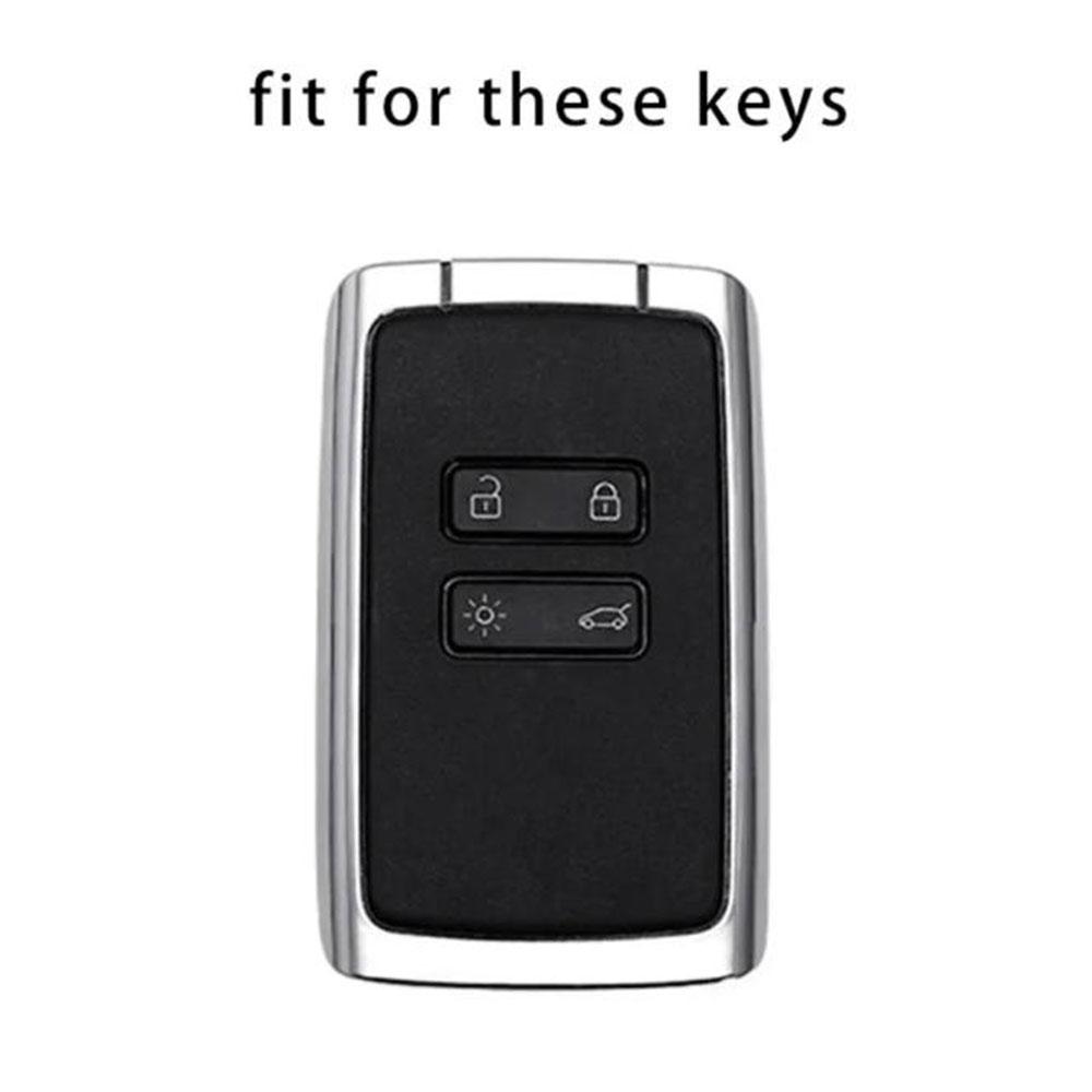 TPU Car Key Case Cover for Renault Koleos Kadjar Megane Talisman Captur Espace Clio 4 Button Key Shell Fob Protector Accessories