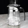 High-temperature resistant and elegant cup, household tea set, one-click tea and water filtration, glass teapot cover