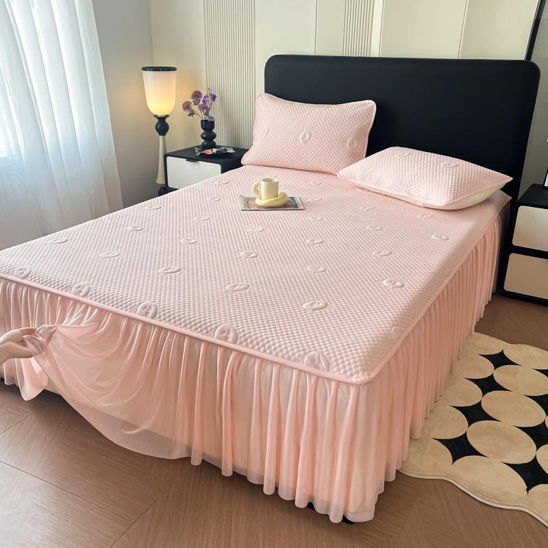 2025 Sommer Kühlmatte aus Eis-Seide – Waschbar, Rutschfest, Spannbettlaken für Zuhause