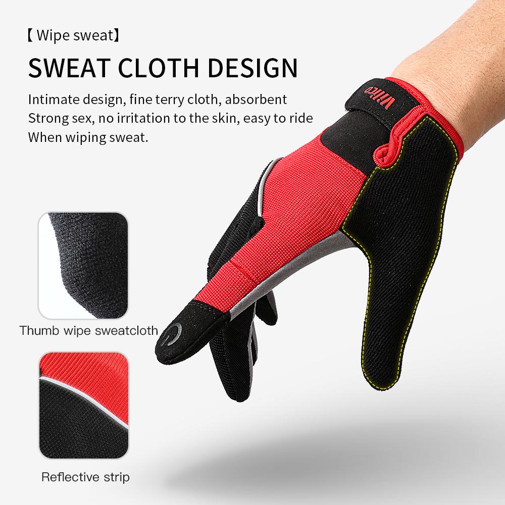 Mtb Cycling Gloves Black Touch Screen Men Women Road Bike Gloves Silicone Gel for Gym Riding Bicycle Motorcycle