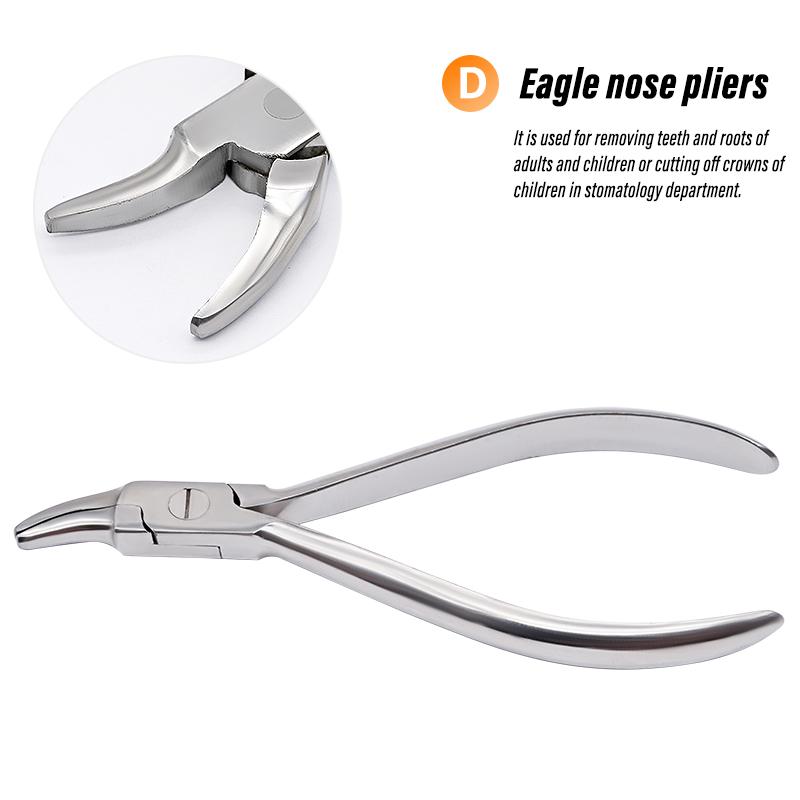 1Pc Dental Plier Curving Wire Distal End Ligature Cutter Bracket Removing Forcep Flat Sharp Trigeminal Top Orthodontic Pliers