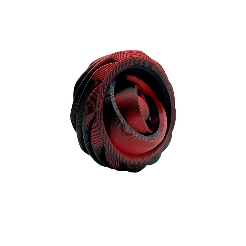 

1 Piece O-Shaped Fingertip Gyroscope Gravity Rotation Anxiety Relief Decompression Cool Toy 3D Printed Rotating Ball Toys A2