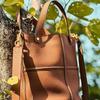 Large Capacity Commuter Bucket Bag Top Layer Cowhide Women's Bag Elegant Single Shoulder Bag 2025 Summer New Handbag