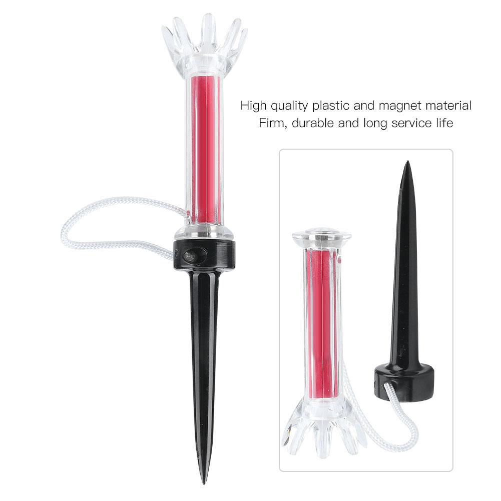 5 Stück 90mm 79mm Langlebig Flexibel Magnetisch Kunststoff Golf Tee Trainings Übungswerkzeug Zubehör