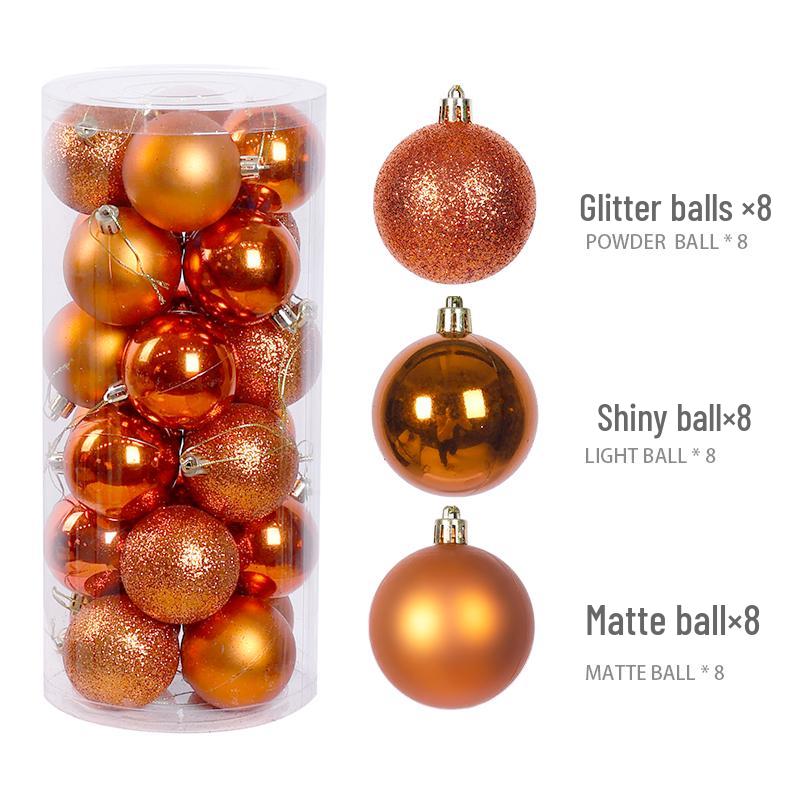 Vergoldete Weihnachtsbaum- und Fensterhänge-Ornamente - Feiertags-Dekorationskugel für Hochzeiten und Feiern