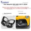 Real Hard Carbon Fiber Sticker For Abarth 595 695 2017 2018 2019 2020 2025 2025 2025 2025 LHD RHD Car Front Fog Lamp Cover 1Pair