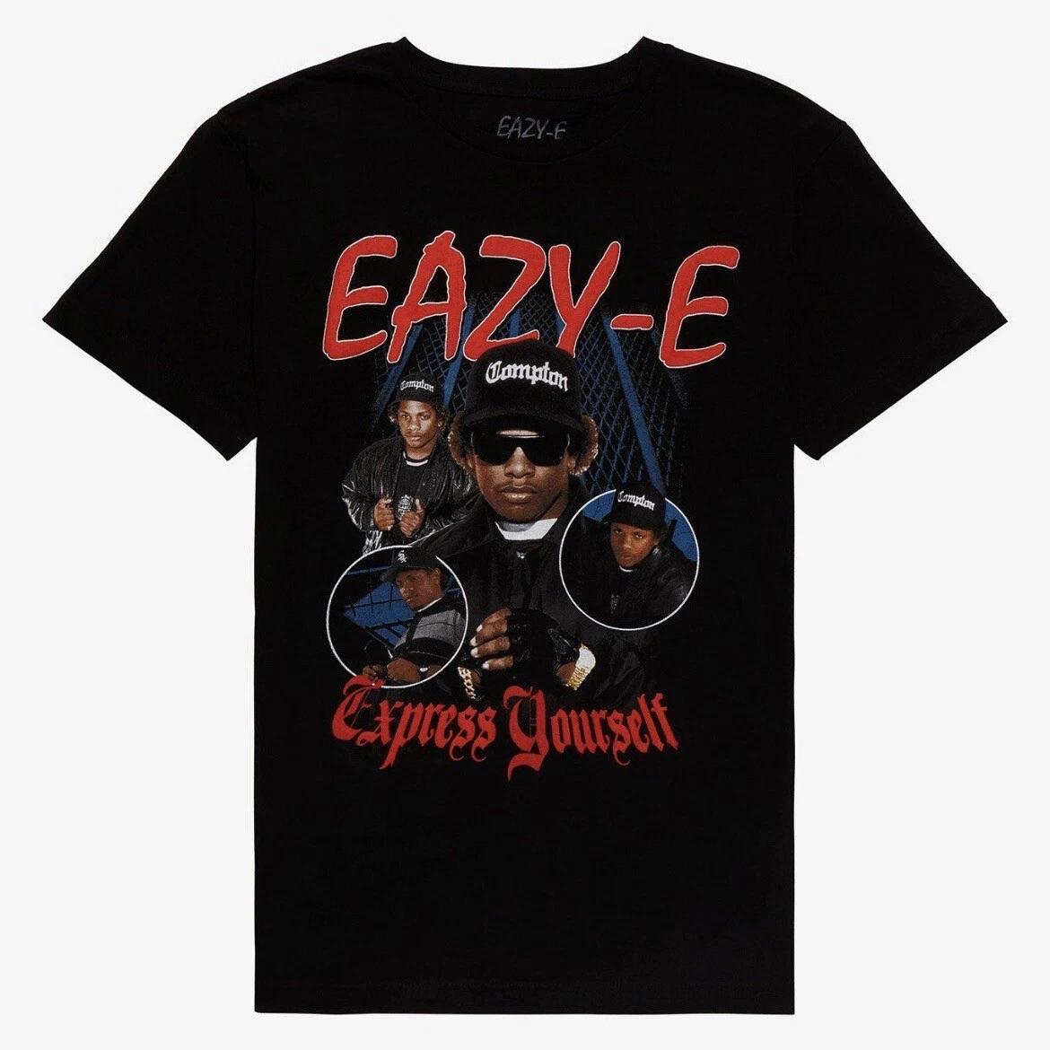 Eazy-E Вырази себя Краска-вышивка Ruthless Records Футболка БОЛЬШАЯ Новая XL