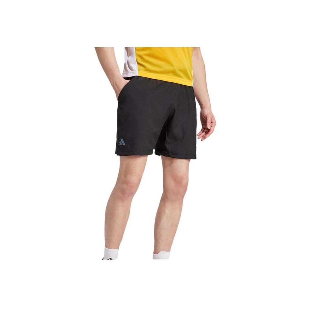 Adidas Logo Print Casual Sports Shorts Men Bottoms Black IW6249