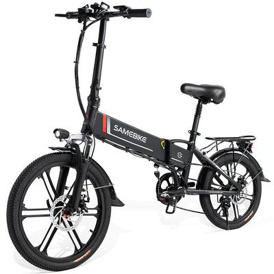 SAMEBIKE 20LVXD30-II Folding Electric Bicycle 250W 48V 10.4AH Lithium Battery 20 Inch Tires City Commuting E-Bike