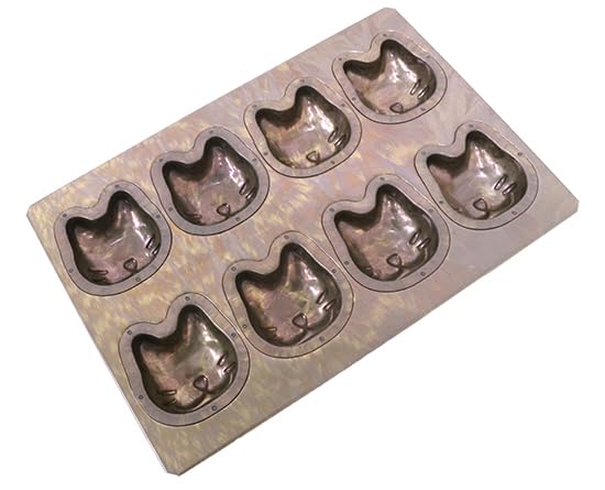 Tomizawa Shoten (TOMIZ) Cuoca X CHIYODA Cat 8-Piece Mold (Muffin/Madeleine Mold/Chiyoda Metal/Baking Mold/Baking Sheet/Pastry Making)