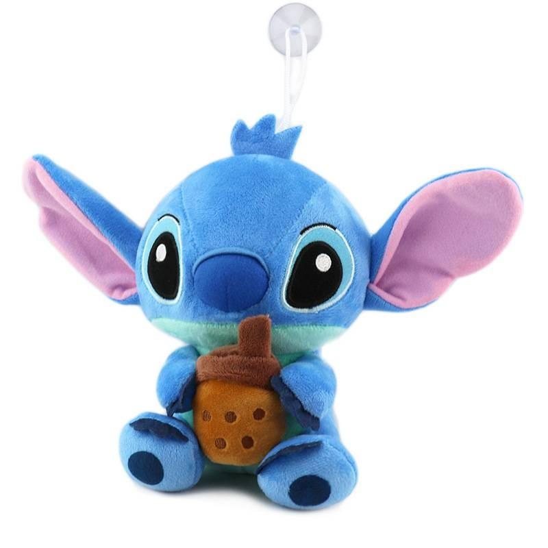 

Adorable And Soft Stitch Plush Toy Doll For Couples In Creative Gift Design In Blue And Pink Colors Milk Tea Blue