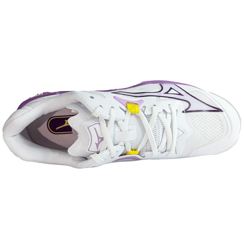 Mizuno Wave Lightning Z8 Hvit Patrician Lilla Dame Sneakers Quince V1GC240010