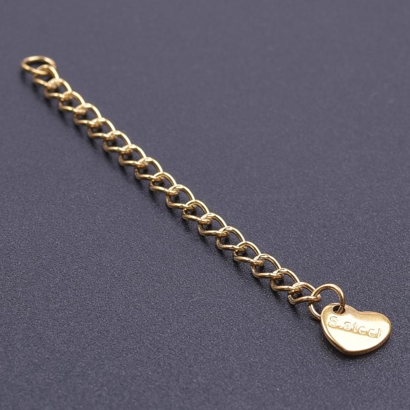 Silver/Gold Color Stainless Steel Extender/Extention/Tail Chains For Jewelry Making Bracelets Necklaces Anklets DIY Accessories