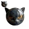 Luxury Black Cat Sculpture - Elegant Home Decor & Gift-Ready Art Piece, Mementofor Mini Tiny Cat, Figurine Carved Healing, Decoration Gifts