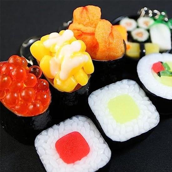 Food Sample Keychain Sushi Gift Souvenir Key Bag Interior Goods Fake Kirakira Punpun Maru