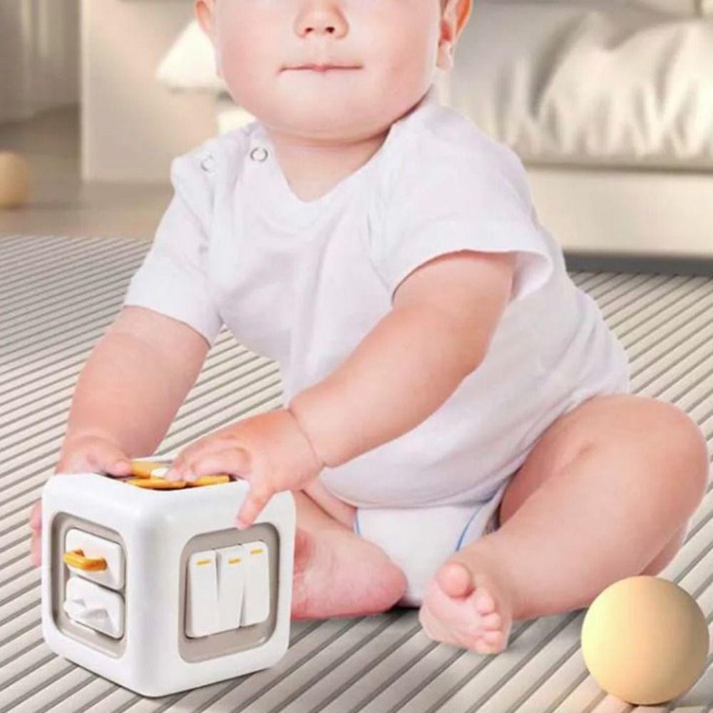 Fall-resistant 6 In 1 Montessori Cube Toy Plastic Montessori Educational Toy Kindergarten