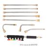 Pressure Washer Extension Wand 5 Straight Rod 3 Curve Rod Set Power Washer Lance with 6 Nozzles