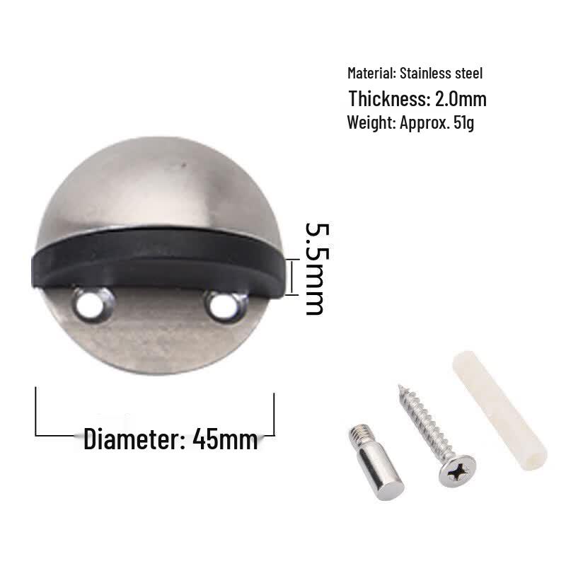 Stainless Steel Double Hole Door Stopper