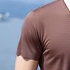Antonio Men's Cooling Silk-Blend Striped Polo Shirt