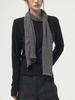DSMT Overdyed Linen Scarf_Charcoal