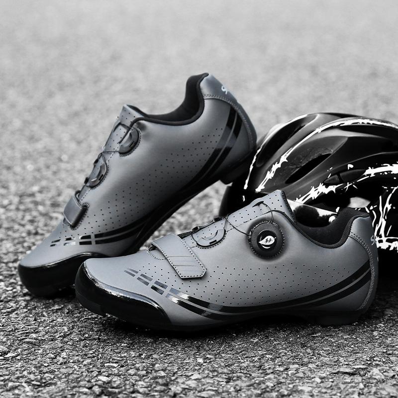 Nuevas Zapatillas de Ciclismo para Exteriores para Hombre y Mujer Zapatillas de Ciclismo Zapatillas de Ciclismo Hebilla Giratoria Bloqueo de Montaña Bloqueo de Carretera Desbloqueado