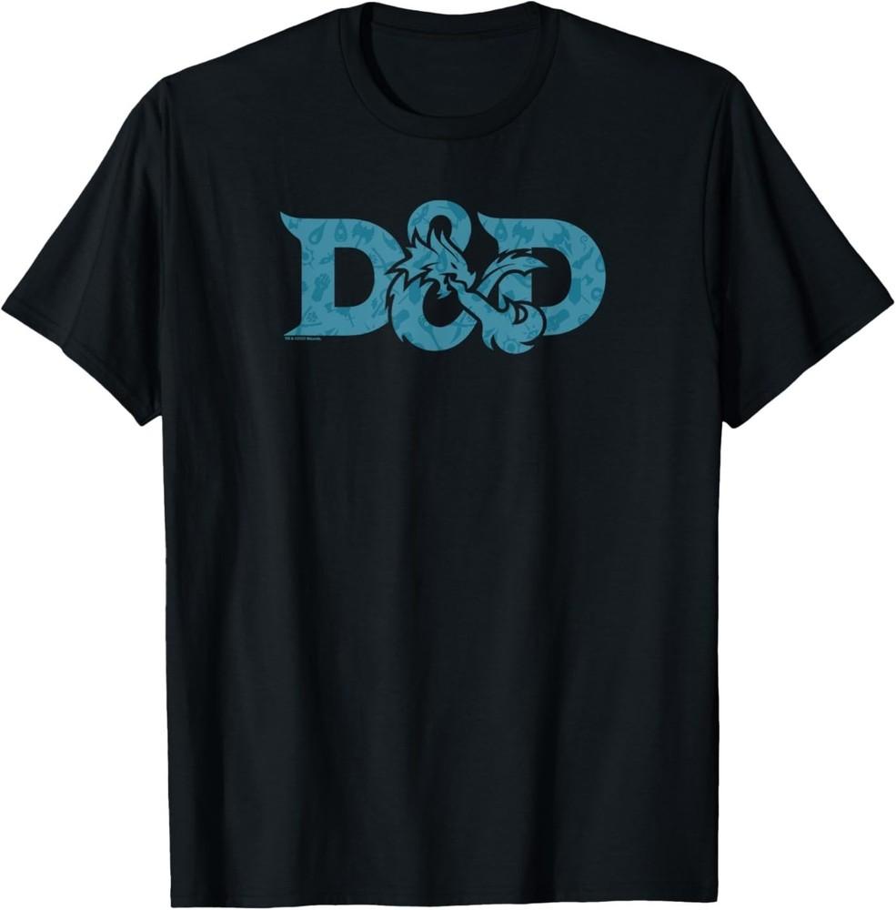 Dungeons and Dragons DnD Official Icons Logo T-Shirt 3XL