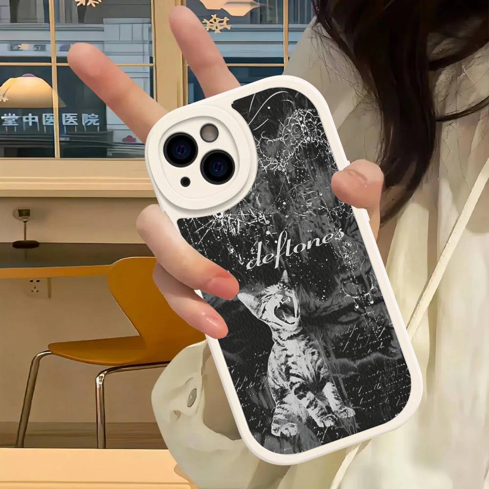

D-Deftones Band For IPhone 16 15 14 13 12 11 Pro Max Plus Shockproof Leather Soft Phone Cover iPhone 14 pro