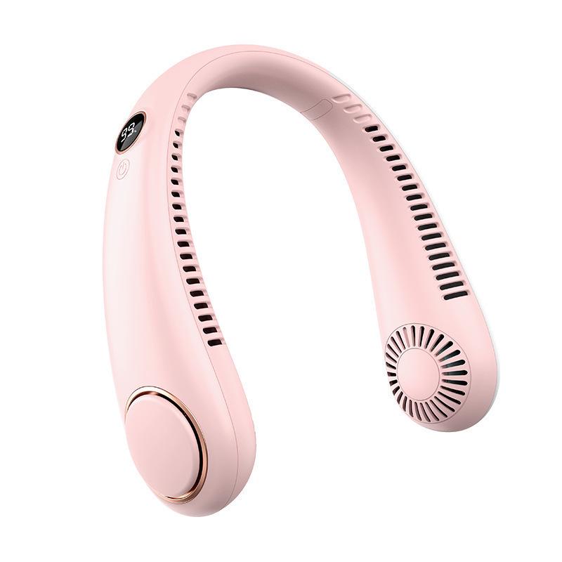 Lightweight Portable Neck Fan: 3-Speed Adjustable, Rechargeable, Ideal for Students, Office & Travel