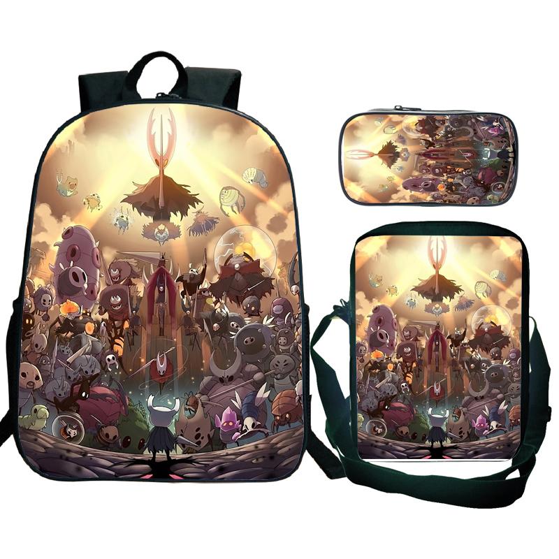 Hollow Knight 2 Silksong Backpack Teenagers Hornet Fridge Magnet Rucksack Shoulder Bag Pencil Case School Backpacks