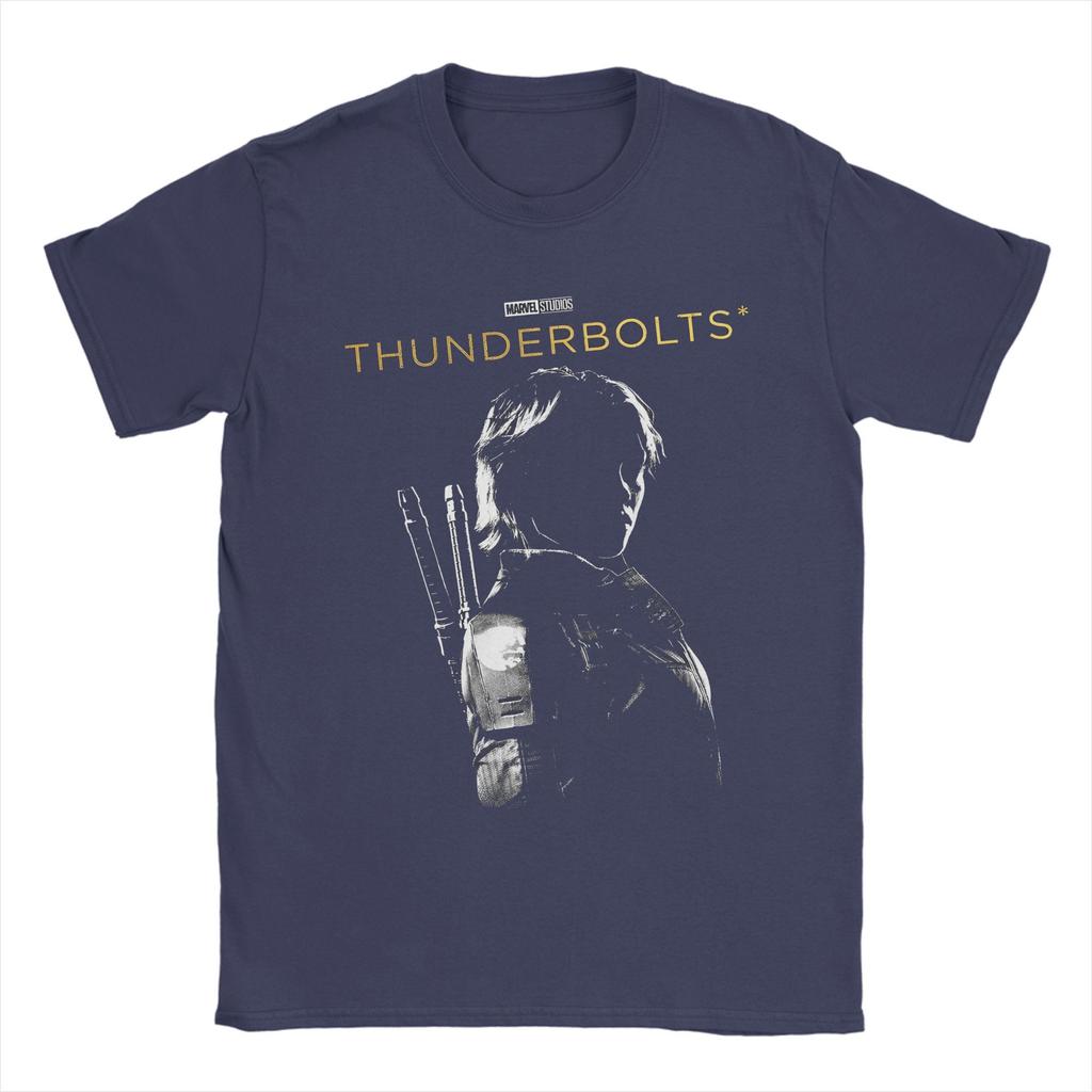 Men's T-Shirt Thunderbolts Yelena Silhouette Comic Vintage 100% Cotton Tee Shirt Short Sleeve  T Shirt Round Neck Clothing Party