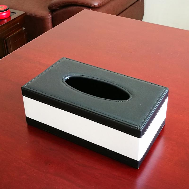 European Style Leather Tissue Box - Creative Dining Table & Living Room Napkin Holder