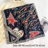 90*90cm Square Scarf Luxury Print Hijab Bandana Fashion Shawls